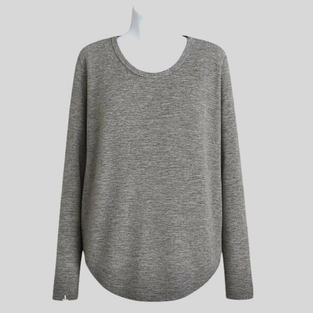 Rag & Bone Gray Heathered L-Sleeve Cozy Lightweight Soft Pullover L